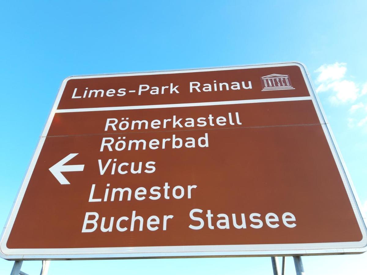Limes Apartment -Uebernachten Am Limes- Rainau Exteriér fotografie